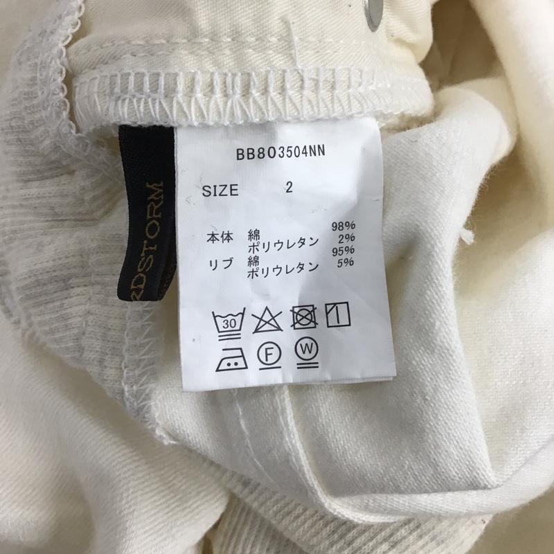 バンヤードストーム BARNYARDSTORM パンツ デニム、ジーンズ BB803504NN ライトスリムボーイパンツ カジュアルパンツ デニムパンツ 2 無地 白 / ホワイト /  レディース USED 古着 中古 10103584