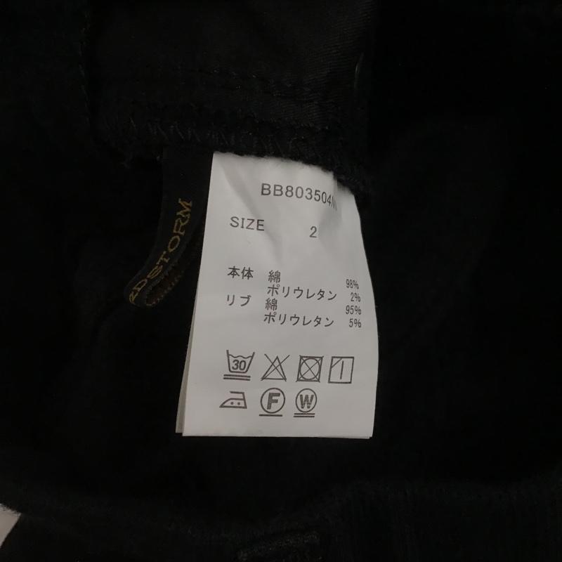 バンヤードストーム BARNYARDSTORM パンツ デニム、ジーンズ BB803504NN ライトスリムボーイパンツ カジュアルパンツ デニムパンツ 2 無地 黒 / ブラック /  レディース USED 古着 中古 10103587