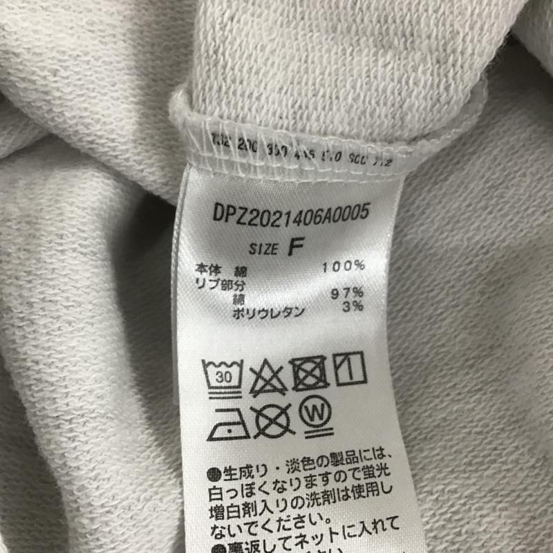 ディスコート Discoat カットソー 半袖 DPZ2021406A0005 カレッジロゴハーフスリーブミニ裏毛スウェット 半袖カットソー FREE プリント 灰 / グレー / レディース USED 古着 中古 10103592