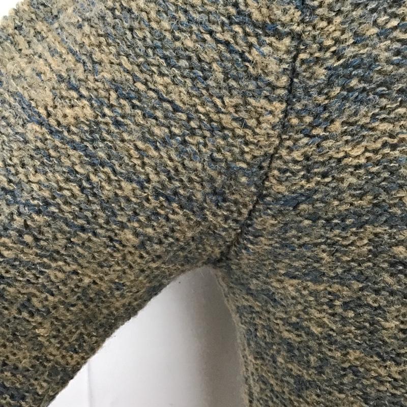 ザラメン ZARA MAN ニット、セーター 長袖 長袖ニットカーディガン タートルネック セーター 前開ニット M 無地 茶 / ブラウン / メンズ USED 古着 中古 10103595