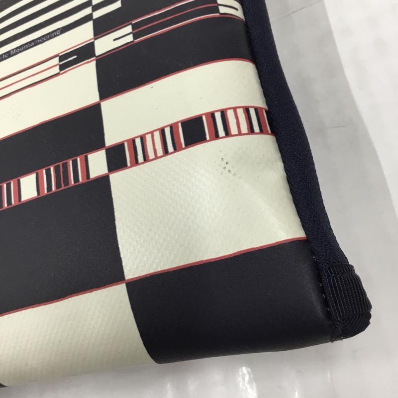 ポーター PORTER セカンドバッグ セカンドバッグ White Mountaineering クラッチバッグ ロゴ、文字 紺 / ネイビー / X オフホワイト / オフホワイト / X 赤 / レッド / メンズ USED 古着 中古 10103596