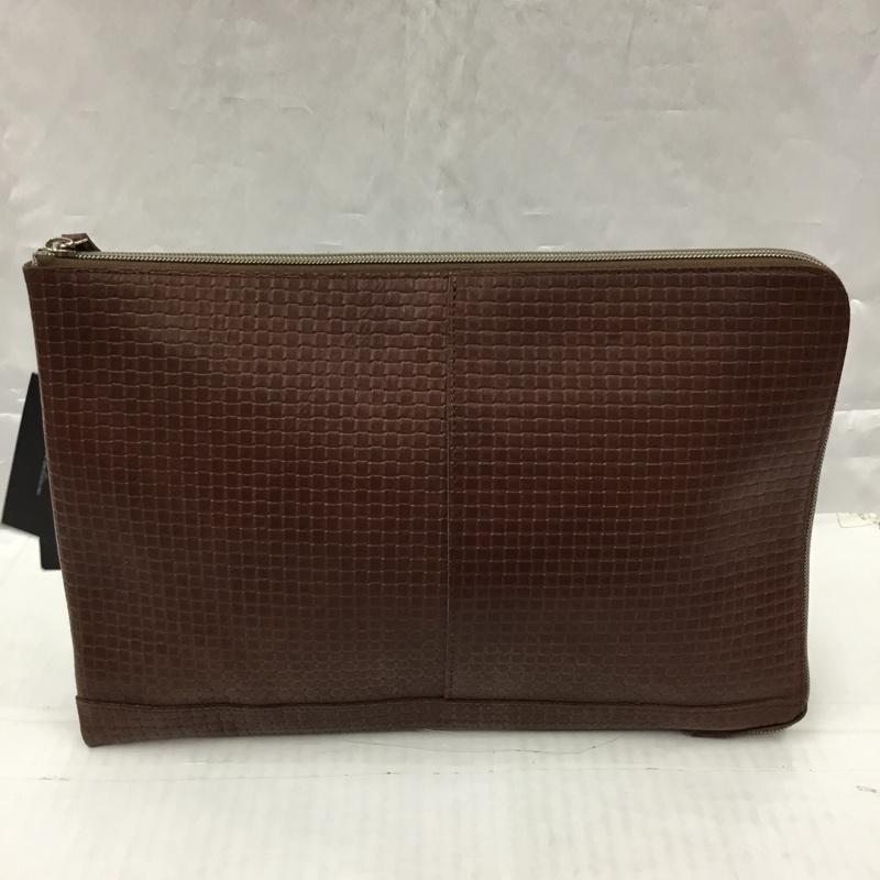 テットオム TETE HOMME セカンドバッグ セカンドバッグ クラッチバッグ レザー 茶 / ブラウン / メンズ USED 古着 中古 10103598