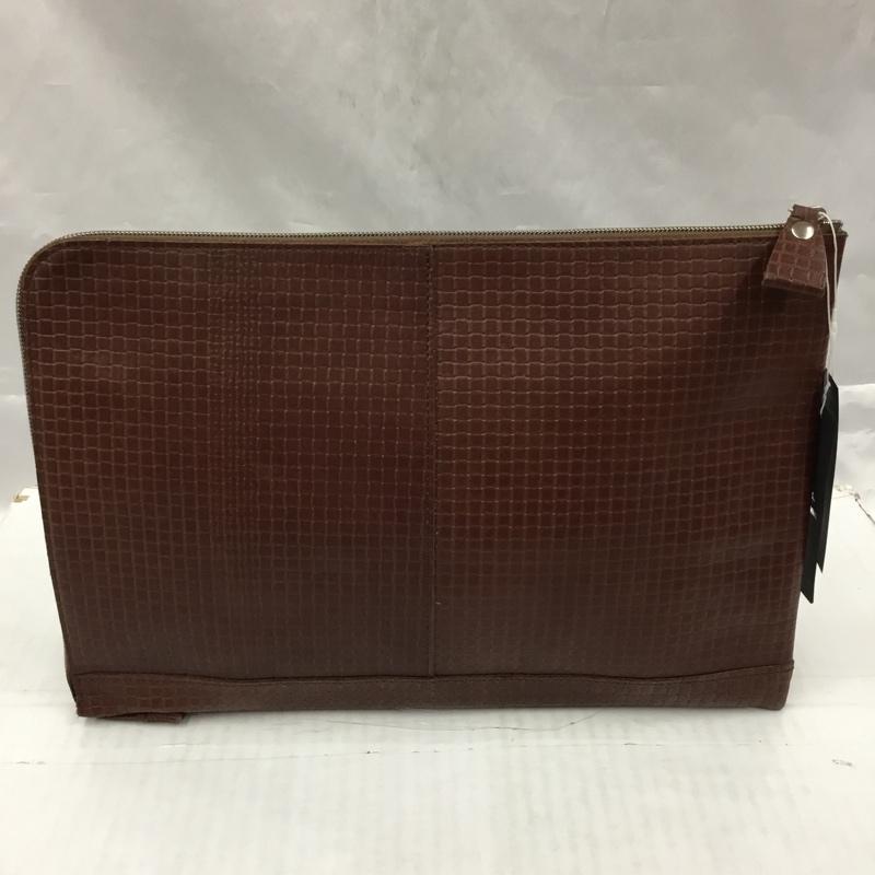 テットオム TETE HOMME セカンドバッグ セカンドバッグ クラッチバッグ レザー 茶 / ブラウン / メンズ USED 古着 中古 10103598