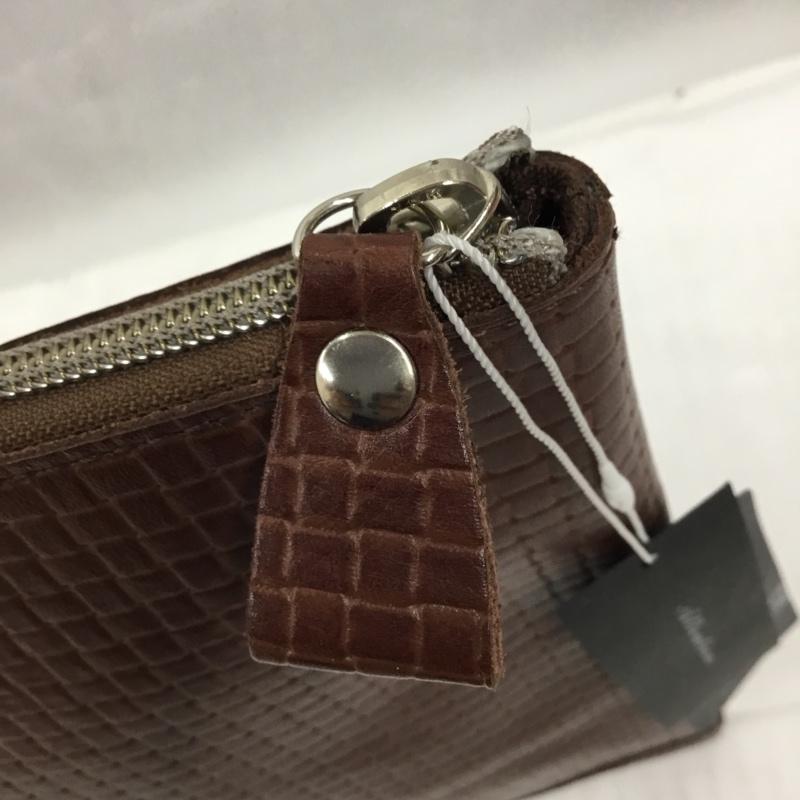 テットオム TETE HOMME セカンドバッグ セカンドバッグ クラッチバッグ レザー 茶 / ブラウン / メンズ USED 古着 中古 10103598
