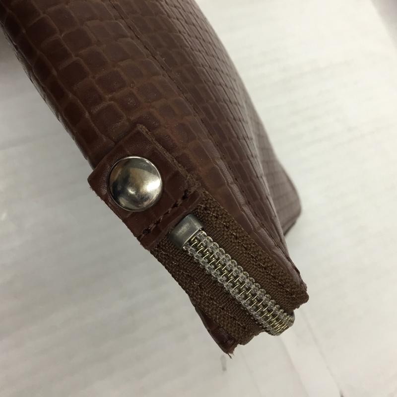 テットオム TETE HOMME セカンドバッグ セカンドバッグ クラッチバッグ レザー 茶 / ブラウン / メンズ USED 古着 中古 10103598