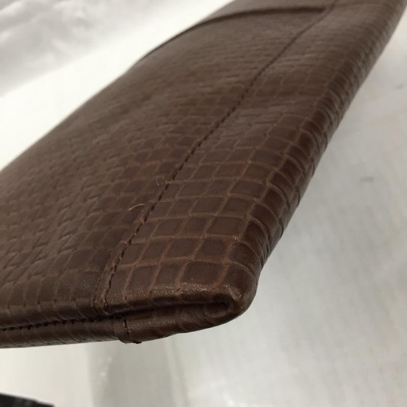 テットオム TETE HOMME セカンドバッグ セカンドバッグ クラッチバッグ レザー 茶 / ブラウン / メンズ USED 古着 中古 10103598