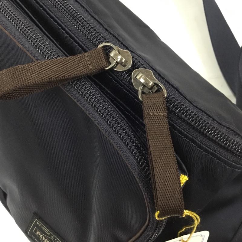 ポーター PORTER ウエストバッグ ウエストバッグ 728-08711 プラン ボディバッグ ロゴ、文字 紺 / ネイビー / メンズ USED 古着 中古 10103600