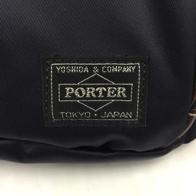 ポーター PORTER ウエストバッグ ウエストバッグ 728-08711 プラン ボディバッグ ロゴ、文字 紺 / ネイビー / メンズ USED 古着 中古 10103600