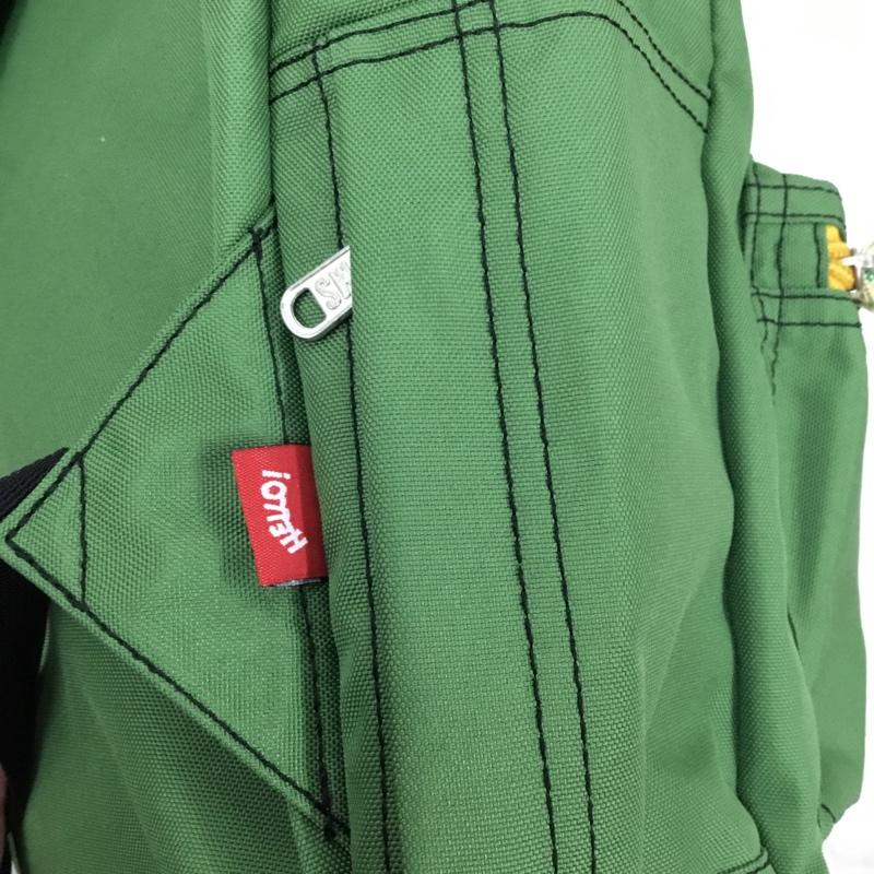 チャムス CHUMS リュックサック、デイパック リュックサック、デイバッグ CH60-0845-M020-00 Eco Hurricane Day Pack タグ付き ロゴ、文字 緑 / グリーン / X 橙 / オレンジ / メンズ USED 古着 中古 10103603