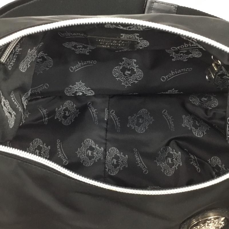 オロビアンコ Orobianco ショルダーバッグ ショルダーバッグ ワンポイント 黒 / ブラック / X 銀 / シルバー / メンズ USED 古着 中古 10103605