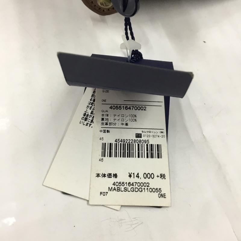 ポロラルフローレン POLO RALPH LAUREN ポーチ ポーチ タグ付き ロゴ、文字 カーキ / カーキ / X 茶 / ブラウン / メンズ USED 古着 中古 10103614