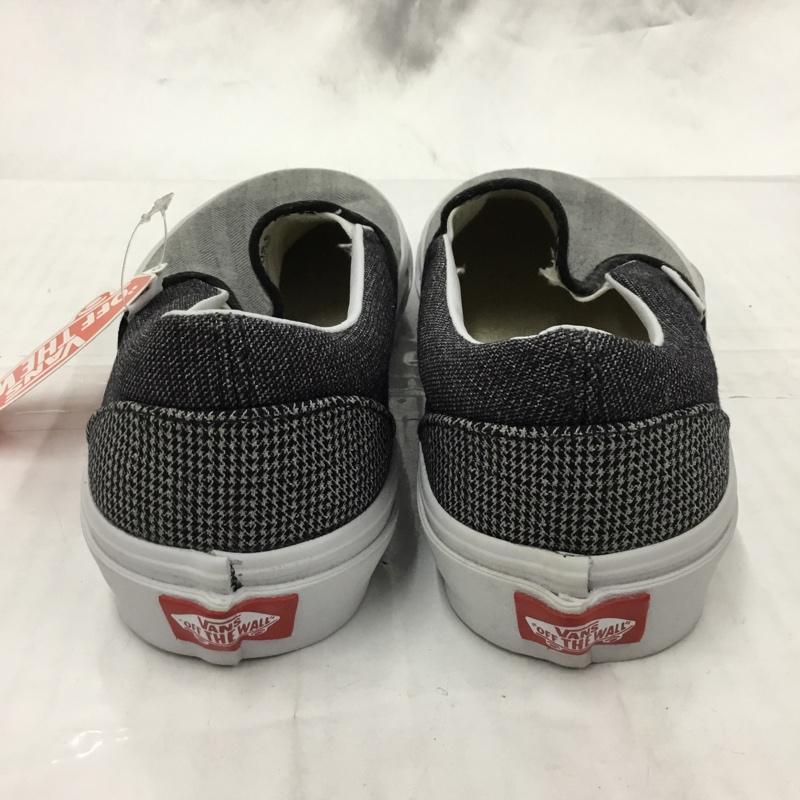 バンズ VANS スリッポン スリッポン US6.5 スニーカー ヘリンボーン US:6.5 ロゴ、文字 黒 / ブラック / X 白 / ホワイト / レディース USED 古着 中古 10103622