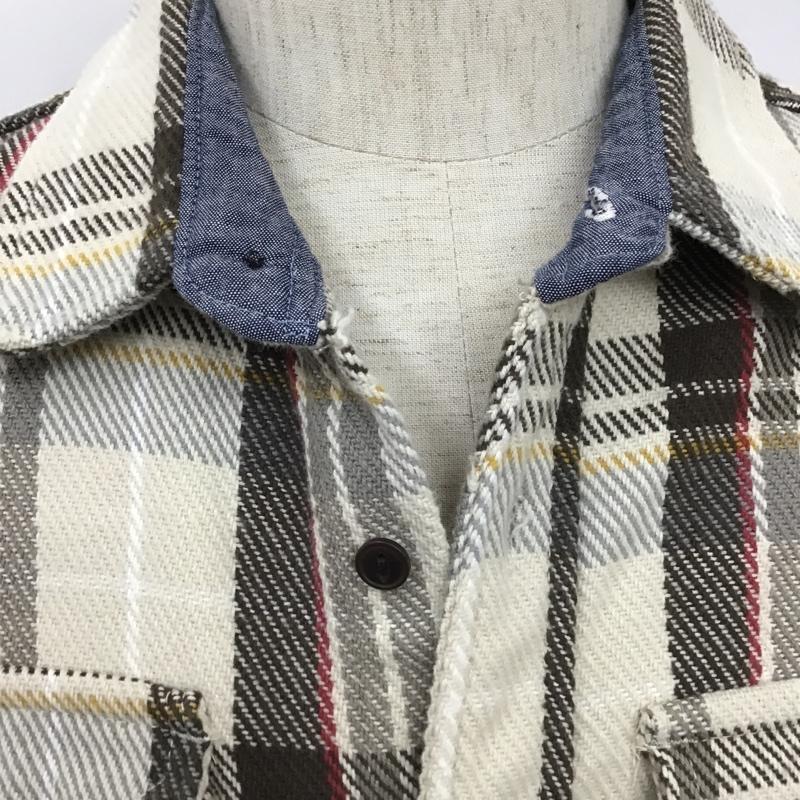 古着 USED シャツ、ブラウス 長袖 YA-YA ボーイフレンドチェックシャツ チェック ベージュ / ベージュ / X 茶 / ブラウン / X 赤 / レッド / X 白 / ホワイト / X 黄 / イエロー / レディース USED 古着 中古 10103624