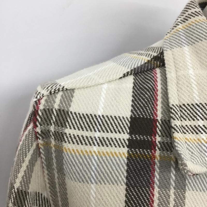 古着 USED シャツ、ブラウス 長袖 YA-YA ボーイフレンドチェックシャツ チェック ベージュ / ベージュ / X 茶 / ブラウン / X 赤 / レッド / X 白 / ホワイト / X 黄 / イエロー / レディース USED 古着 中古 10103624