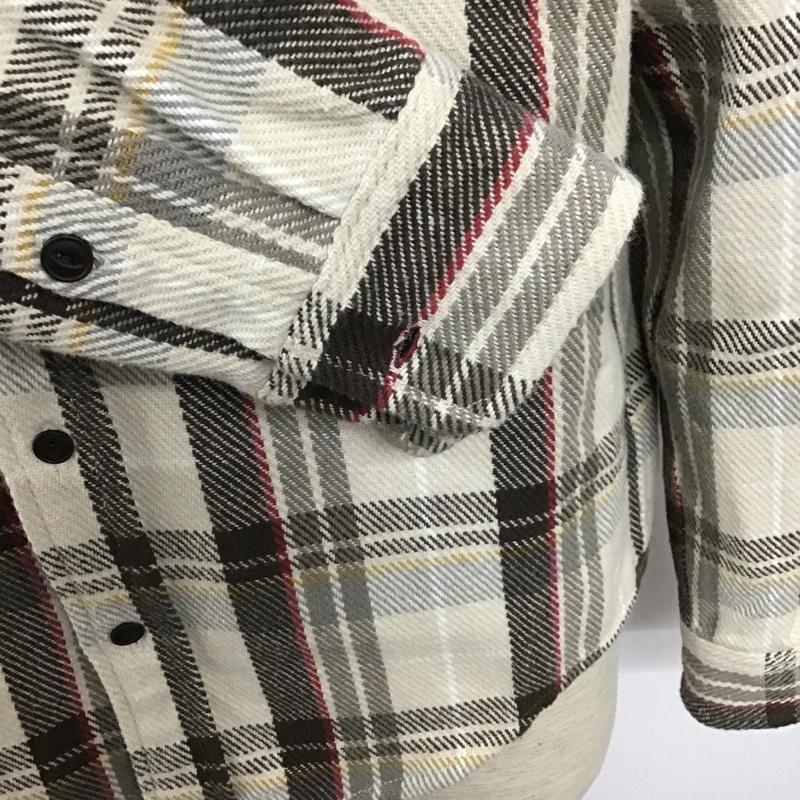 古着 USED シャツ、ブラウス 長袖 YA-YA ボーイフレンドチェックシャツ チェック ベージュ / ベージュ / X 茶 / ブラウン / X 赤 / レッド / X 白 / ホワイト / X 黄 / イエロー / レディース USED 古着 中古 10103624