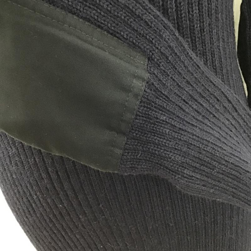 エルエルビーン L.L.Bean ニット、セーター 長袖 ウール エルボーパッチ イングランド製 L 無地 紺 / ネイビー / メンズ USED 古着 中古 10103625