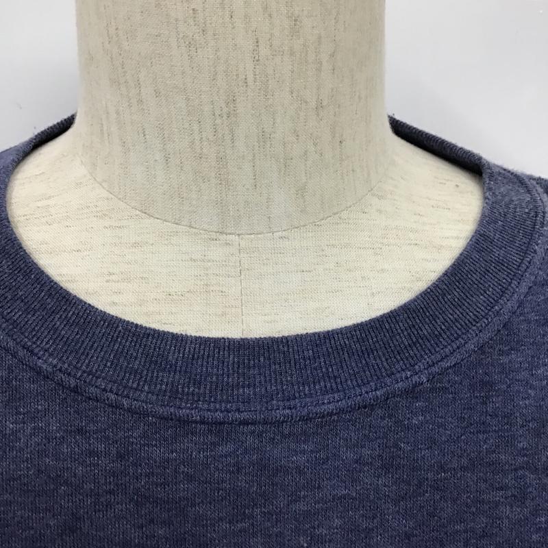 ローズ バッド カップルズ ROSE BUD COUPLES トレーナー 長袖 S-MCT-13225 裏起毛 M ロゴ、文字 紺 / ネイビー / X アイボリー / アイボリー / メンズ USED 古着 中古 10103627