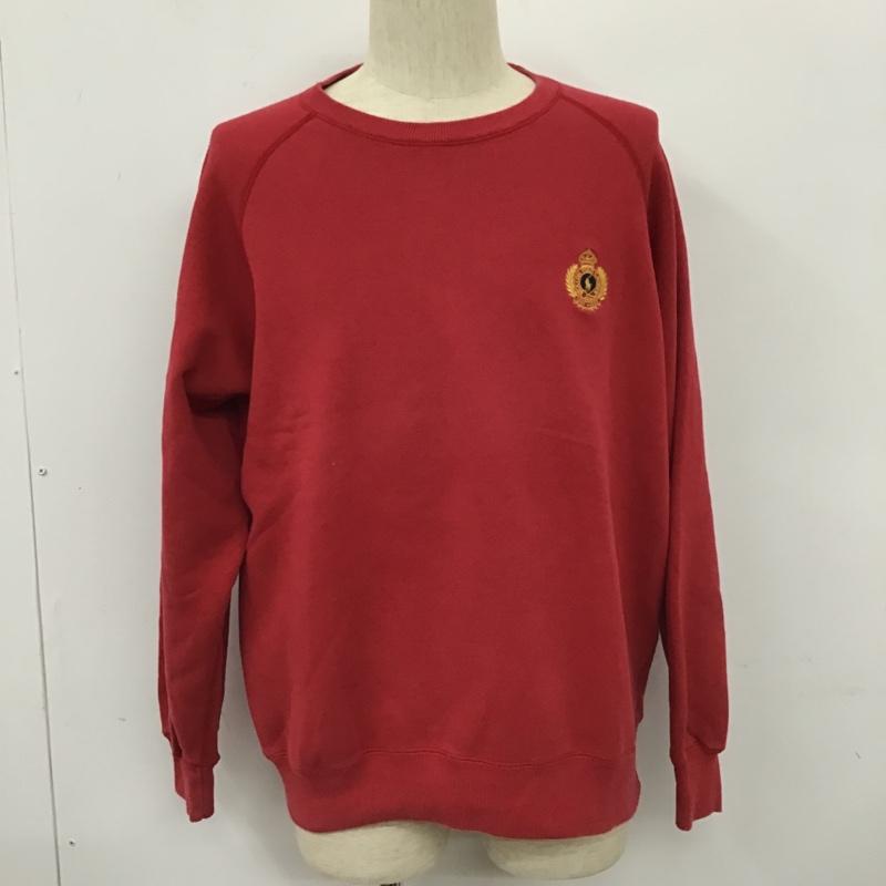 ポロバイラルフローレン Polo by RALPH LAUREN トレーナー 長袖 KK-RL-HA-0104 スウェット 裏起毛 ラグランスリーブ LL ワンポイント 赤 / レッド / メンズ USED 古着 中古 10103630