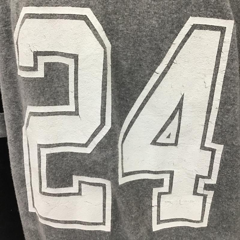 24カラッツ 24karats パーカー 長袖 ジップアップ フルジップ パイル地 STAY GOLD L ロゴ、文字 黒 / ブラック / X 灰 / グレー / メンズ USED 古着 中古 10103638