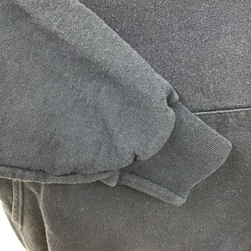 チャンピオン Champion パーカー 長袖 ECO AUTHENTIC スウェット プルオーバー 裏起毛 L ロゴ、文字 紺 / ネイビー / メンズ USED 古着 中古 10103654