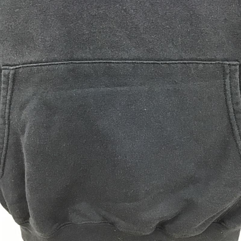 チャンピオン Champion パーカー 長袖 ECO AUTHENTIC スウェット プルオーバー 裏起毛 L ロゴ、文字 紺 / ネイビー / メンズ USED 古着 中古 10103654