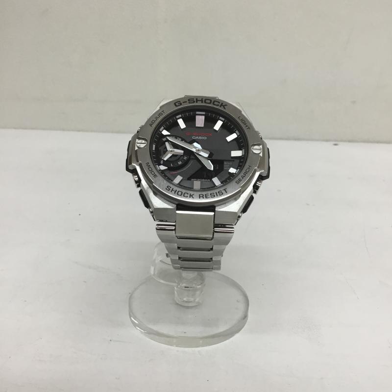ジーショック G-SHOCK 腕時計 アナログ(クォーツ式) GST-B500 G-STEEL タフソーラー ロゴ、文字 銀 / シルバー / メンズ USED 古着 中古 10103666
