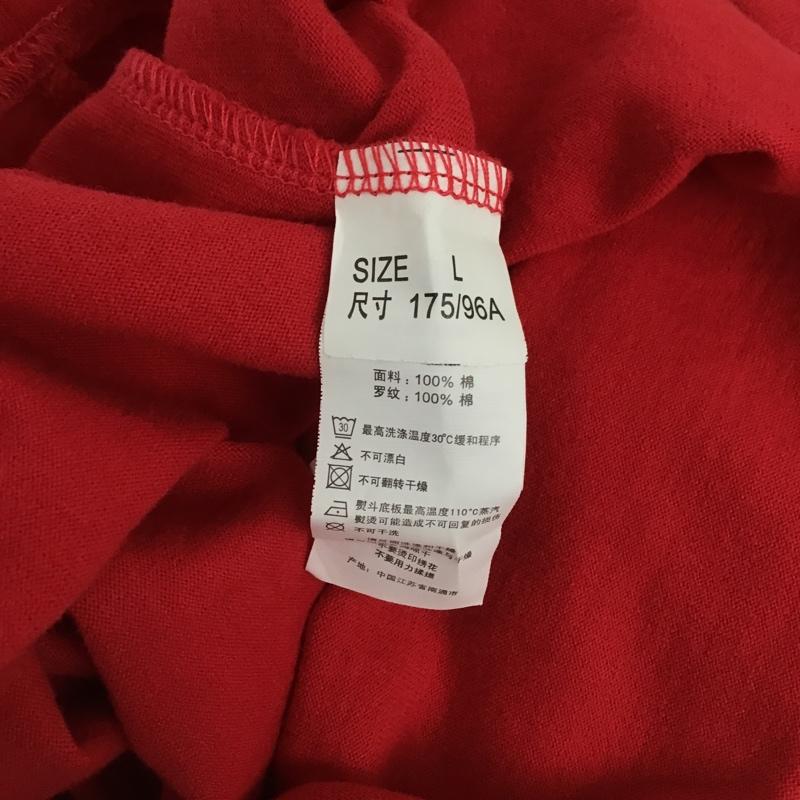 ディッキーズ Dickies Tシャツ 半袖 171U30TR08 THRASHER プリント クルーネック L ロゴ、文字 赤 / レッド / メンズ USED 古着 中古 10103683