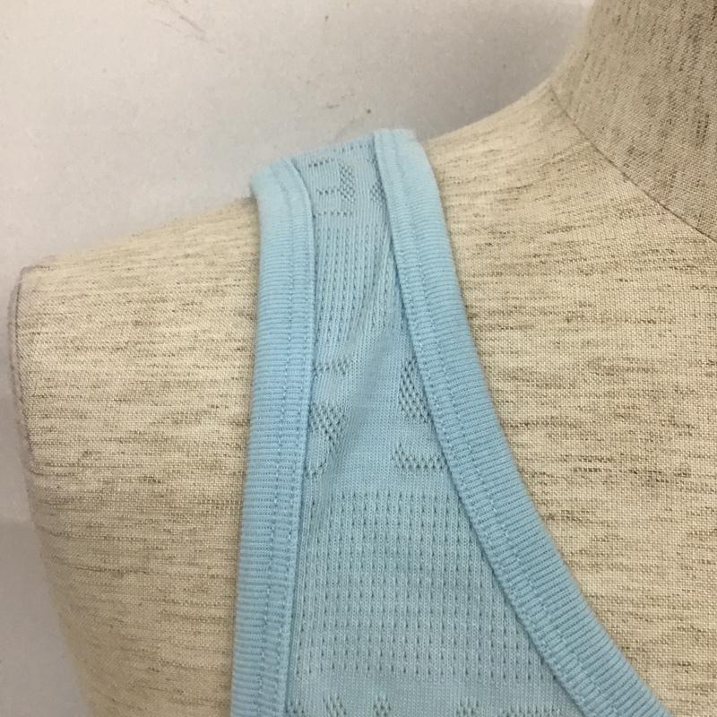 シュプリーム Supreme タンクトップ タンクトップ ノースリーブ 18SS Mesh Stripe Tank Top M ロゴ、文字 水色 / ライトブルー / メンズ USED 古着 中古 10103688