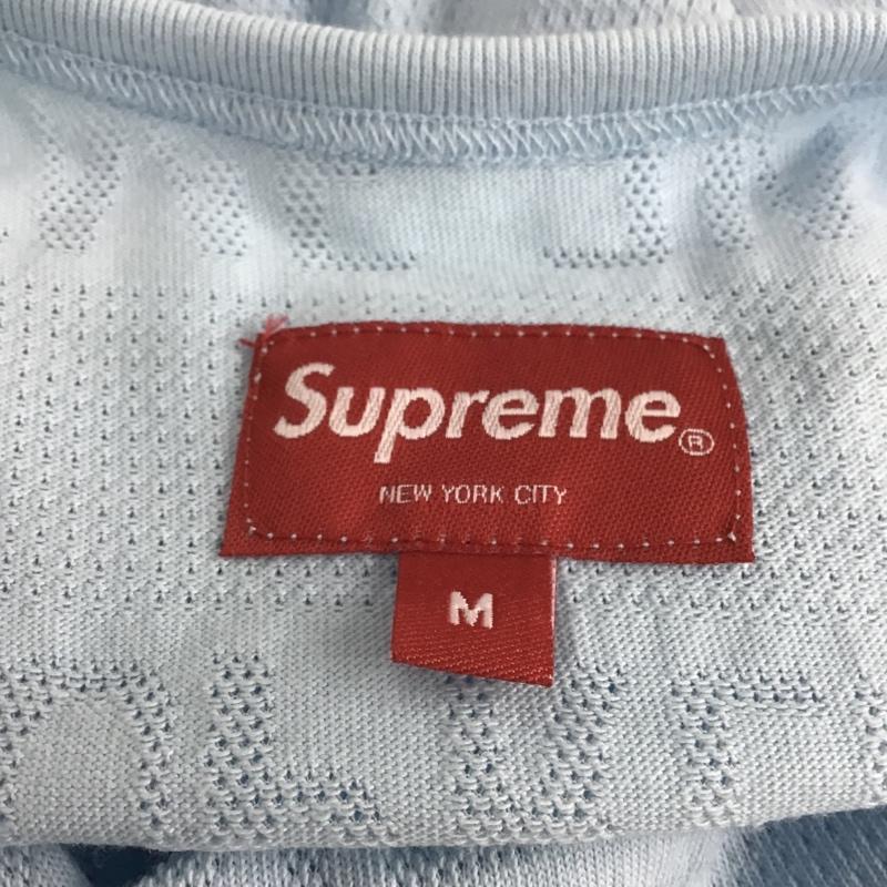 シュプリーム Supreme タンクトップ タンクトップ ノースリーブ 18SS Mesh Stripe Tank Top M ロゴ、文字 水色 / ライトブルー / メンズ USED 古着 中古 10103688
