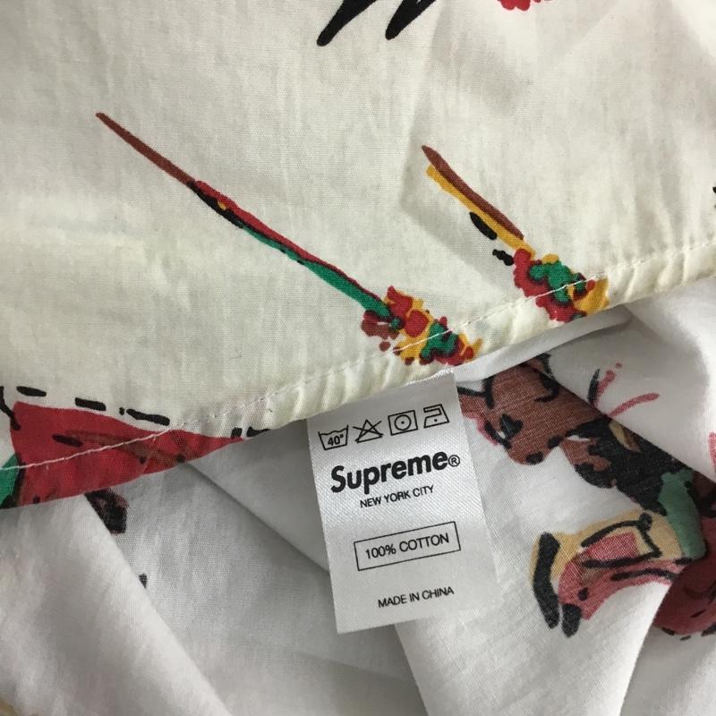 シュプリーム Supreme シャツ、ブラウス 半袖 13SS Matador Shirt マタドールシャツ 闘牛 M 総柄 白 / ホワイト / メンズ USED 古着 中古 10103689