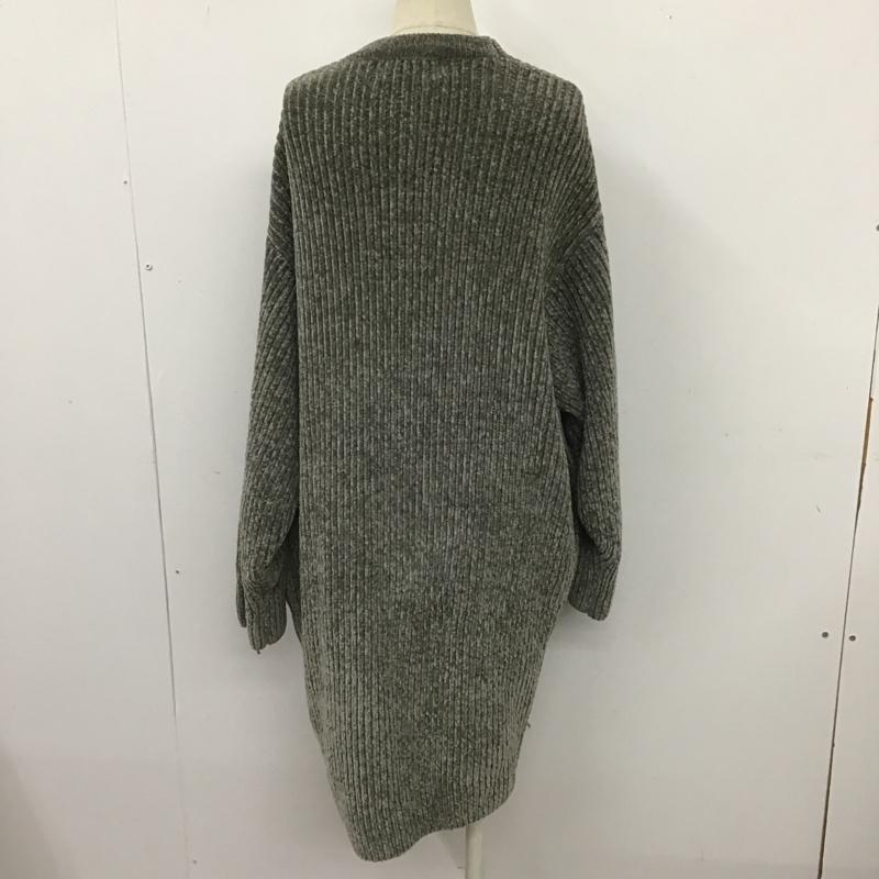 アズールバイマウジー AZUL BY MOUSSY カーディガン 長袖 ニットカーディガン ロングニットカーディガン 長袖ニットカーディガン S 無地 灰 / グレー / レディース USED 古着 中古 10103710