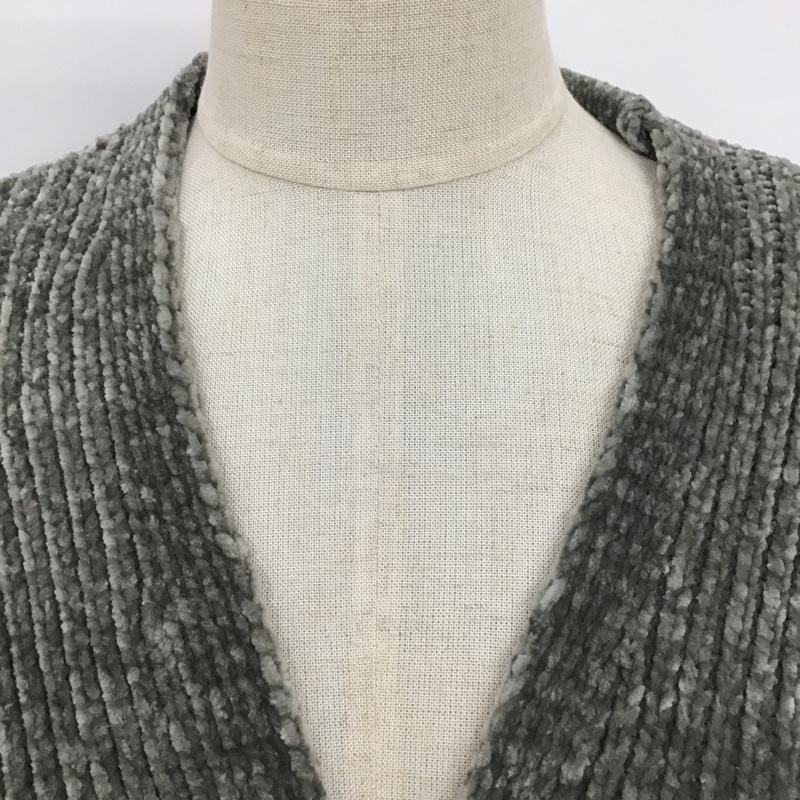 アズールバイマウジー AZUL BY MOUSSY カーディガン 長袖 ニットカーディガン ロングニットカーディガン 長袖ニットカーディガン S 無地 灰 / グレー / レディース USED 古着 中古 10103710
