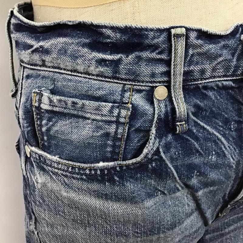 アッパーハイツ upperhights パンツ デニム、ジーンズ デニムパンツ ワイドパンツ ストレートパンツ カジュアルパンツ 無地 インディゴ / インディゴ /  レディース USED 古着 中古 10103717