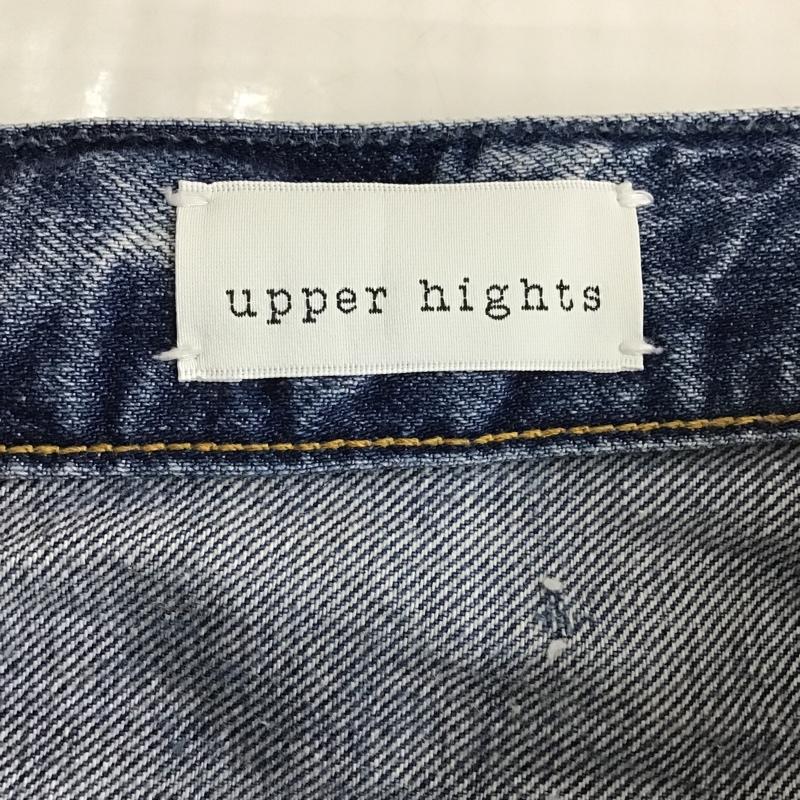 アッパーハイツ upperhights パンツ デニム、ジーンズ デニムパンツ ワイドパンツ ストレートパンツ カジュアルパンツ 無地 インディゴ / インディゴ /  レディース USED 古着 中古 10103717