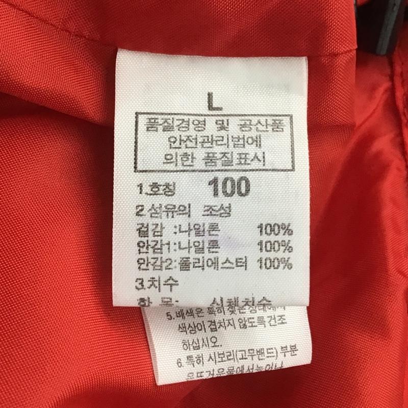 ザノースフェイス THE NORTH FACE ジャケット、上着 ジャンパー、ブルゾン ジップアップジャケット ジャンパー ジャケット カジュアルジャケット L ロゴ、文字 赤 / レッド / X 灰 / グレー / メンズ USED 古着 中古 10103726