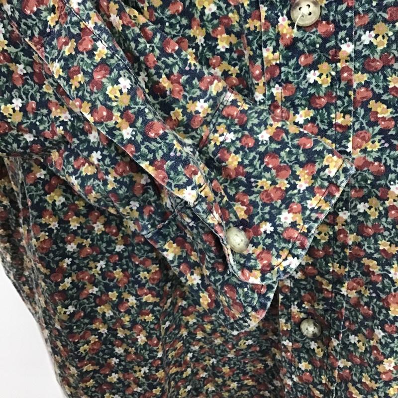 古着 USED シャツ、ブラウス 長袖 長袖シャツ カラーシャツ ポケットシャツ 花柄カットソー S 総柄 X 花柄 マルチカラー / マルチカラー / メンズ USED 古着 中古 10103728