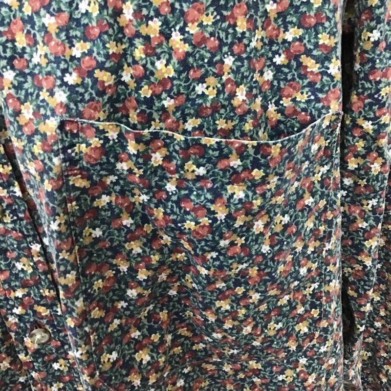 古着 USED シャツ、ブラウス 長袖 長袖シャツ カラーシャツ ポケットシャツ 花柄カットソー S 総柄 X 花柄 マルチカラー / マルチカラー / メンズ USED 古着 中古 10103728