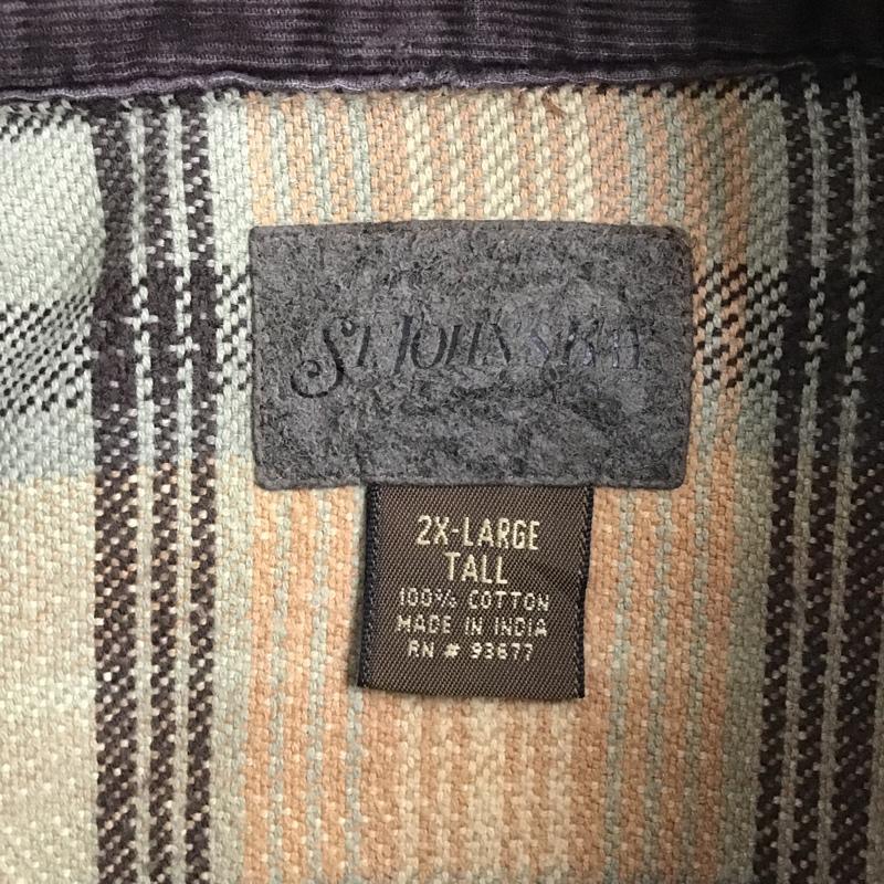 セントジョンズベイ ST.JOHN'S BAY シャツ、ブラウス 長袖 長袖シャツ チェックシャツ カラーシャツ 長袖カットソー XXL チェック マルチカラー / マルチカラー / メンズ USED 古着 中古 10103734