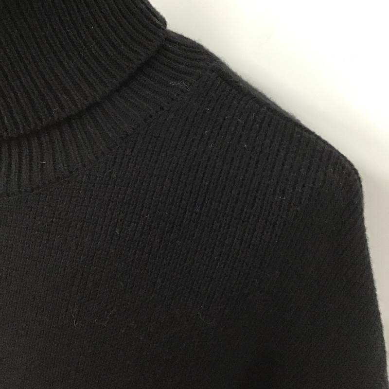 ストライプフォークリエイティブ Stripes For Creative ニット、セーター 長袖 長袖ニットカットソー ニット セーター タートルネックニット XXL 無地 黒 / ブラック / メンズ USED 古着 中古 10103738
