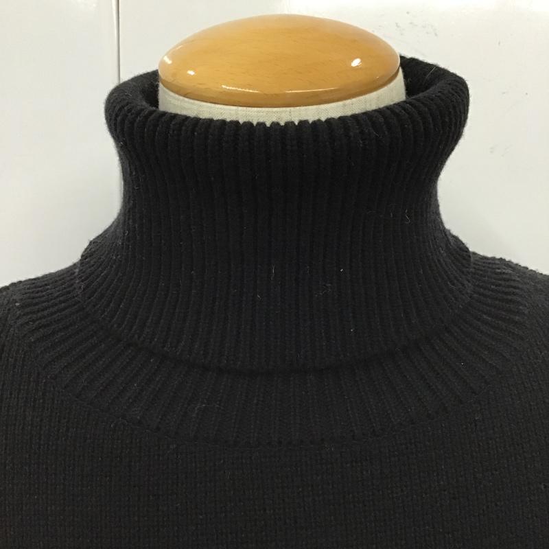 ストライプフォークリエイティブ Stripes For Creative ニット、セーター 長袖 長袖ニットカットソー ニット セーター タートルネックニット XXL 無地 黒 / ブラック / メンズ USED 古着 中古 10103738