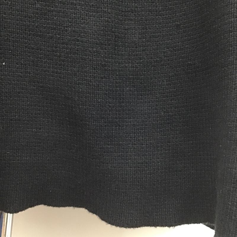 ストライプフォークリエイティブ Stripes For Creative ニット、セーター 長袖 長袖ニットカットソー ニット セーター タートルネックニット XXL 無地 黒 / ブラック / メンズ USED 古着 中古 10103738
