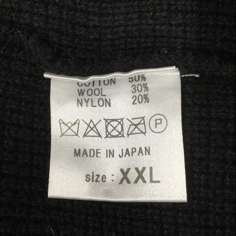 ストライプフォークリエイティブ Stripes For Creative ニット、セーター 長袖 長袖ニットカットソー ニット セーター タートルネックニット XXL 無地 黒 / ブラック / メンズ USED 古着 中古 10103738
