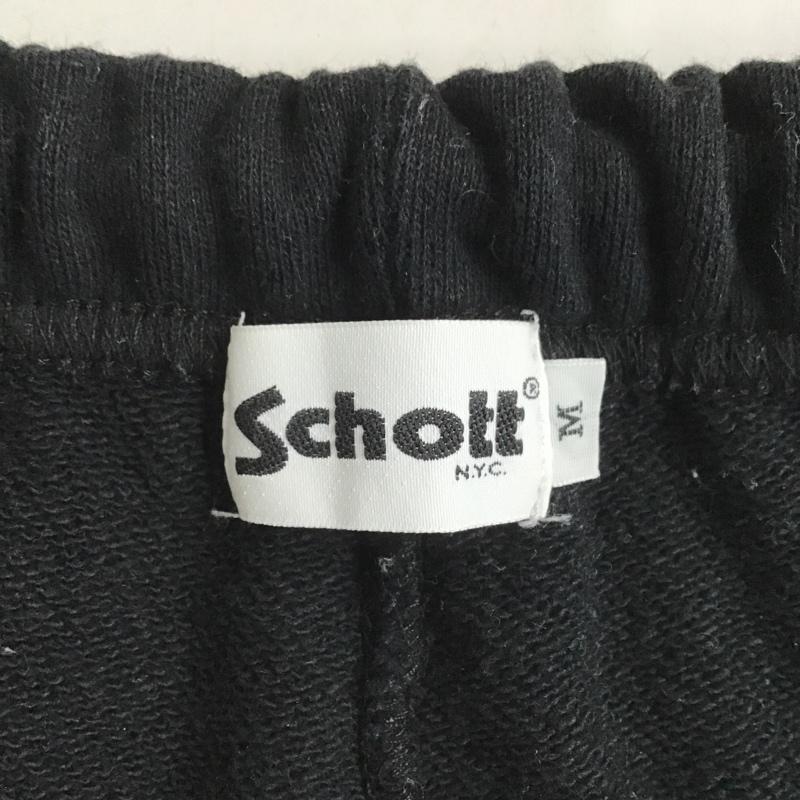 ショット schott ボトムス ボトムス 782-2210004 スウェットパンツ ボトム カジュアルパンツ ジャージ M 無地 黒 / ブラック / メンズ USED 古着 中古 10103740