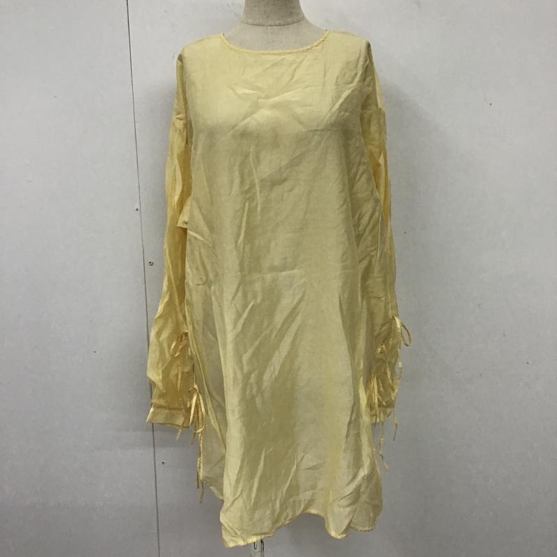 ローリーズファーム LOWRYS FARM シャツ、ブラウス 長袖 FREE 無地 黄 / イエロー / レディース USED 古着 中古 10103746