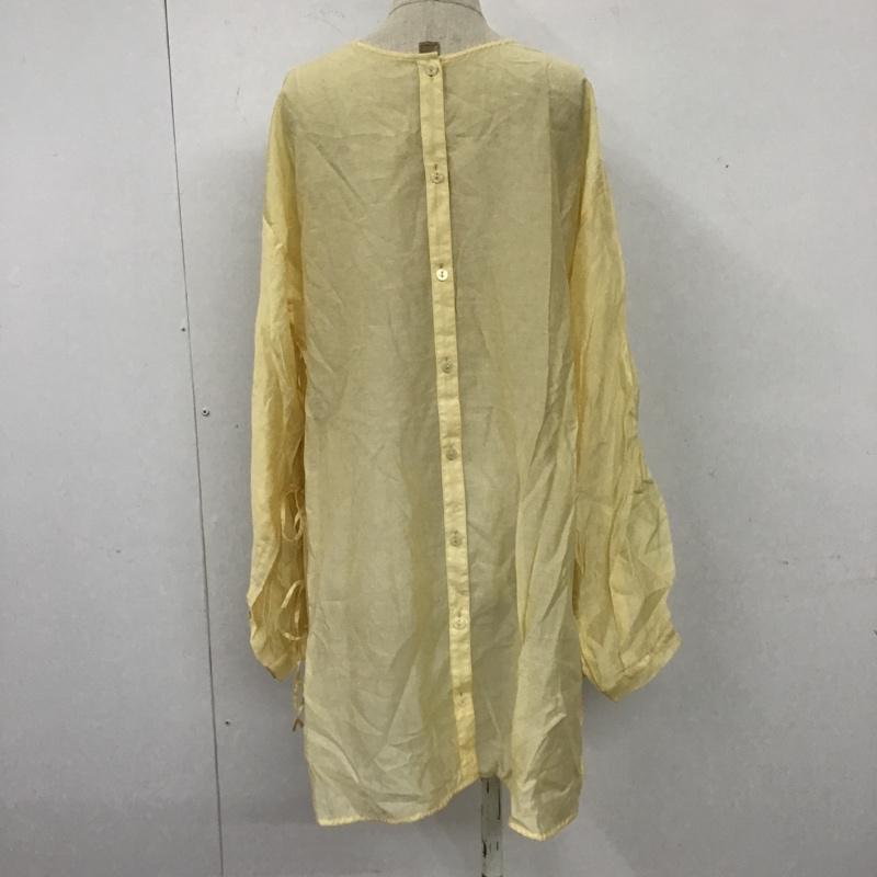 ローリーズファーム LOWRYS FARM シャツ、ブラウス 長袖 FREE 無地 黄 / イエロー / レディース USED 古着 中古 10103746