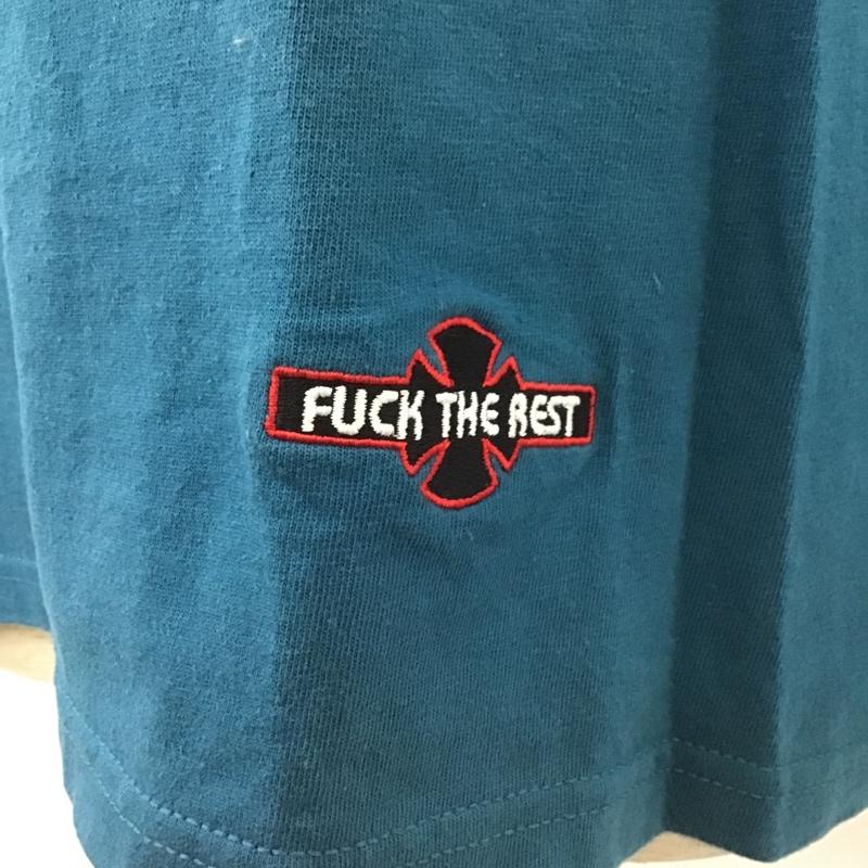 シュプリーム Supreme カットソー 長袖 17FW Independent Fuck the Rest L/S Tee M ロゴ、文字 青 / ブルー / メンズ USED 古着 中古 10103748