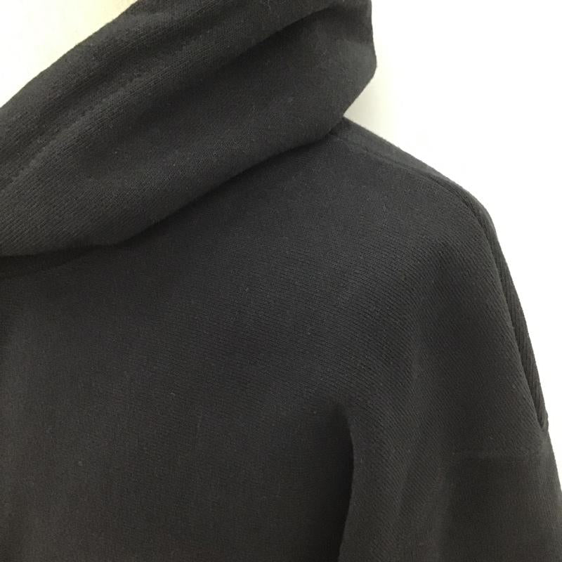 イグザンプル EXAMPLE パーカー 長袖 スウェット プルオーバー フーディー 裏起毛 バックプリント L ロゴ、文字 黒 / ブラック / メンズ USED 古着 中古 10103757