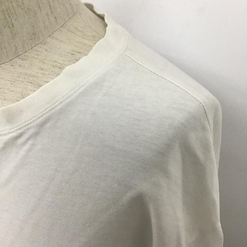 ディースクエアード2 DSQUARED2 カットソー 長袖 ロンT ロゴ XL 刺繍 白 / ホワイト / メンズ USED 古着 中古 10103760