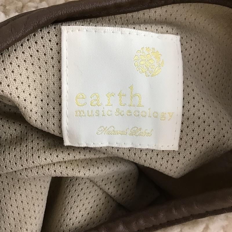 アースミュージックアンドエコロジー earth music&ecology コート コート一般 1C04L1Z0300 パイピングボアコート ロング丈 ノーカラー FREE 無地 ベージュ / ベージュ / X 茶 / ブラウン / レディース USED 古着 中古 10103768