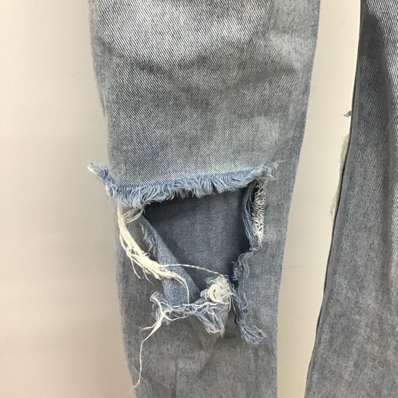 エムピーストゥディオ M.P Studios パンツ デニム、ジーンズ BIRD H.K CSS19 ダメージ 1 無地 青 / ブルー /  レディース USED 古着 中古 10103769